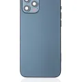 Back Housing W/ Small Parts For iPhone 12 Pro (US Version) (Used OEM Pull: Grade B) (Pacific Blue)