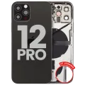 Back Housing W/ Small Parts For iPhone 12 Pro (US Version) (Used OEM Pull: Grade C) (Graphite)