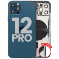 Back Housing W/ Small Parts For iPhone 12 Pro (US Version) (Used OEM Pull: Grade C) (Pacific Blue)