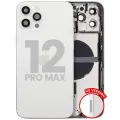 Back Housing W/ Small Parts For iPhone 12 Pro Max (US Version) (Used OEM Pull: Grade B) (Silver)