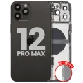 Back Housing W/ Small Parts For iPhone 12 Pro Max (US Version) (Used OEM Pull: Grade C) (Graphite)