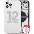 Заднє скло з дрібними деталями для iPhone 12 Pro Max (US Version) (Used OEM Pull: Grade C) (Silver)