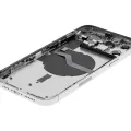 Заднє скло з дрібними деталями для iPhone 12 Pro Max (US Version) (Used OEM Pull: Grade C) (Silver)
