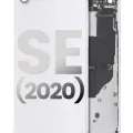 Back Housing W/ Small Parts For iPhone SE (2020) (Used OEM Pull: Grade A) (White)