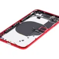 Back Housing W/ Small Components Pre-Installed For iPhone SE (2020) (Used OEM Pull: Grade B) (Red)