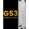 Дисплейний модуль (LCD) з рамкою для Motorola Moto G53 (XT2335 / 2022) (Refurbished) (Усі кольори)
