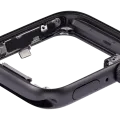 Aluminum Case Middle Frame (With Crown and Crown Cable) For Watch Series SE (1st Gen) (44MM) (GPS Version) (Space Black)