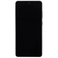Дисплейний модуль (OLED) з рамкою для Samsung Galaxy A52 4G (A525 / 2021) / A52 5G (A526 / 2021) / A52S 5G (A528 / 2021) (6.46") (Aftermarket Plus) (Awesome Black)