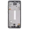 Дисплейний модуль (OLED) з рамкою для Samsung Galaxy A52 4G (A525 / 2021) / A52 5G (A526 / 2021) / A52S 5G (A528 / 2021) (6.46") (Aftermarket Plus) (Awesome Black)