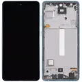 OLED Assembly With Frame For Samsung Galaxy A52 4G (A525 / 2021) / A52 5G (A526 / 2021) / A52S 5G (A528 / 2021) (6.46") (Aftermarket Plus) (Awesome Blue)