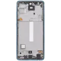 OLED Assembly With Frame For Samsung Galaxy A52 4G (A525 / 2021) / A52 5G (A526 / 2021) / A52S 5G (A528 / 2021) (6.46") (Aftermarket Plus) (Awesome Blue)