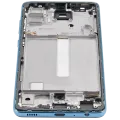 OLED Assembly With Frame For Samsung Galaxy A52 4G (A525 / 2021) / A52 5G (A526 / 2021) / A52S 5G (A528 / 2021) (6.46") (Aftermarket Plus) (Awesome Blue)