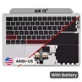 Top Case with Battery and Keyboard (ANSI US) For MacBook Air 13" A2681 (2022) (Silver)