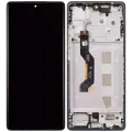 OLED Assembly With Frame For Motorola Moto G85 (XT2427-3 / 2024) (Refurbished) (Urban Grey)