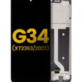 LCD Assembly With Frame For Motorola Moto G34 (XT2363 / 2023) / G45 5G (XT2369 / 2024) (Refurbished) (All Colors)