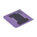 Bottom Back cover Glass For Motorola Razr / Razr 40 (XT2323 / 2023) (Genuine OEM) (Grape Compote)