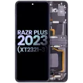 Inner OLED Assembly With Frame For Motorola Moto Razr Plus 2023 / Razr 40 Ultra (XT2321 / 2023) (Genuine OEM) (Infinite Black)