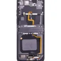 Inner OLED Assembly With Frame For Motorola Moto Razr Plus 2023 / Razr 40 Ultra (XT2321 / 2023) (Genuine OEM) (Infinite Black)