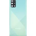 Back Cover Glass With Camera Lens For Samsung Galaxy A71 (A715 / 2020) (Service Pack) (Prism Crush Blue)