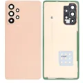 Back Cover Glass With Camera Lens For Samsung Galaxy A53 5G (A536 / 2022) (Service Pack) (Peach)