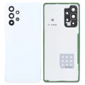 Back Cover Glass With Camera Lens For Samsung Galaxy A53 5G (A536 / 2022) (Service Pack) (White)