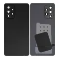 Back Cover Glass With Camera Lens For Samsung Galaxy A52s (A528 / 2021) (Service Pack) (Awesome Black)