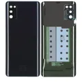 Back Cover Glass With Camera Lens For Samsung Galaxy A41 (A415 / 2020) (Service Pack) (Prism Crush Black)