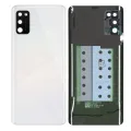 Back Cover Glass With Camera Lens For Samsung Galaxy A41 (A415 / 2020) (Service Pack) (Prism Crush Silver)