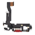Charging Port Flex Cable For iPhone 12 (Used OEM Pull) (Red)