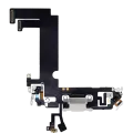 Charging Port Flex Cable For iPhone 12 Mini (Used OEM Pull) (White)