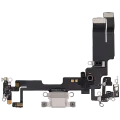 Charging Port Flex Cable For iPhone 14 (Used OEM Pull) (Starlight)