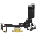 Charging Port Flex Cable For iPhone 14 (Used OEM Pull) (Yellow)