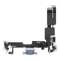 Charging Port Flex Cable For iPhone 14 Plus (Used OEM Pull) (Blue)