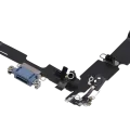 Charging Port Flex Cable For iPhone 14 Plus (Used OEM Pull) (Blue)