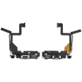 Charging Port Flex Cable For iPhone 14 Pro (Used OEM Pull) (Silver)
