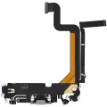 Charging Port Flex Cable For iPhone 14 Pro Max (Used OEM Pull) (Silver)