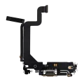 Charging Port Flex Cable For iPhone 14 Pro Max (Used OEM Pull) (Gold)