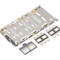 Sim Card Reader For Samsung Galaxy A11 (A115 / 2020) / A13 (A135 / 2022) / A13 5G (A136 / 2021) (4 Piece Set)