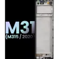 OLED Assembly With Frame For Samsung Galaxy M31 (M315 / 2020) (Black) (Service Pack)