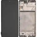 OLED Assembly With Frame For Samsung Galaxy M51 (M515 / 2020) (Service Pack) (Celestial Black)