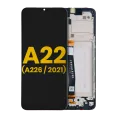 Дисплейний модуль (LCD) з рамкою для Samsung Galaxy A22 5G (A226 / 2021) (Refurbished) (всі кольори)