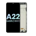 OLED Assembly With Frame For Samsung Galaxy A22 4G (A225 / 2021) (Service Pack) (All Colors)