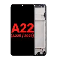 OLED Assembly With Frame For Samsung Galaxy A22 4G (A225 / 2021) (Aftermarket Plus) (All Colors)