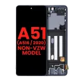 OLED Assembly With Frame For Samsung Galaxy A51 5G (A516 / 2020) (Non-Verizon 5G UW Frame) (6.46") (Aftermarket Plus) (Prism Cube Black)