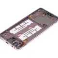 OLED Assembly With Frame For Samsung Galaxy A51 5G (A516 / 2020) (Non-Verizon 5G UW Frame) (6.46") (Aftermarket Plus) (Prism Cube Pink)