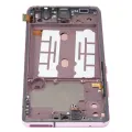 OLED Assembly With Frame For Samsung Galaxy A51 5G (A516 / 2020) (Non-Verizon 5G UW Frame) (6.46") (Aftermarket Plus) (Prism Cube Pink)