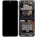 Inner OLED Assembly With Frame For Samsung Galaxy Z Flip 3 5G (US & International) (Refurbished) (Phantom Black)