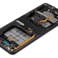 Inner OLED Assembly With Frame For Samsung Galaxy Z Flip 3 5G (US & International) (Refurbished) (Phantom Black)