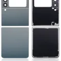 Top & Bottom Back Cover Glass With Camera Lens For Samsung Galaxy Z Flip 3 5G (Aftermarket Plus) (Green)