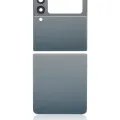 Top & Bottom Back Cover Glass With Camera Lens For Samsung Galaxy Z Flip 3 5G (Aftermarket Plus) (Green)